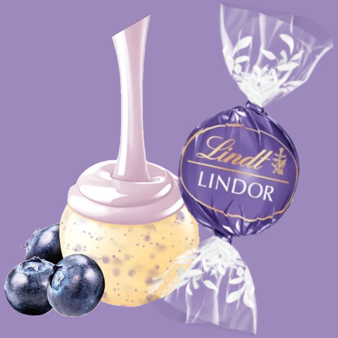 Lindt Lindor Blueberries & Cream White Chocolate Truffles, Lindt