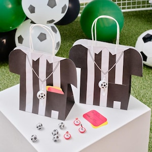 5 Football Party Bags, Football Birthday Party Bags, Football Party Favours, Boys Birthday Party Favour Bags, Soccer Football Party Supplies