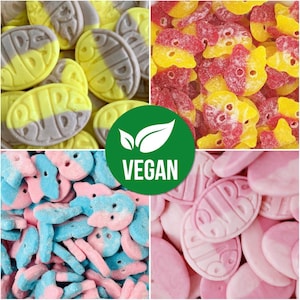 Bubs Pick and Mix Sweets, Vegan Sweets Candy, Party Sweets Favours, Birthday, Wedding, Anniversary, Christmas, Halloween Gift