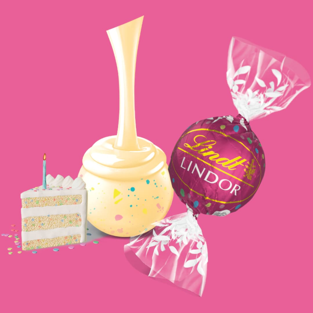 Lindt Birthday Cake White Chocolate Gift, Lindt Chocolate Gifts, Lindt