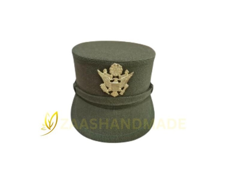Kaki Luftwaffe Officers DAK M41 Field Cap - War Militaria