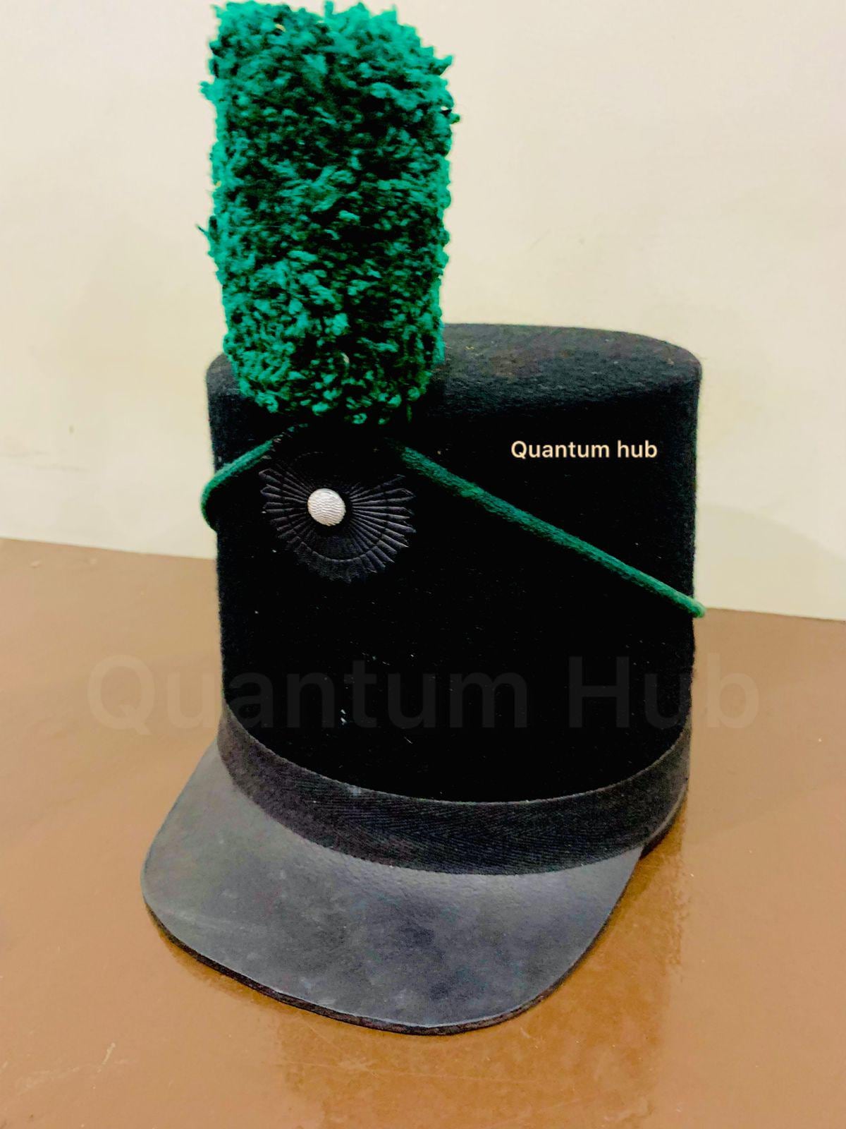 New Handmade Belgic Shako Hat – Square Peak 95th Rifles Military