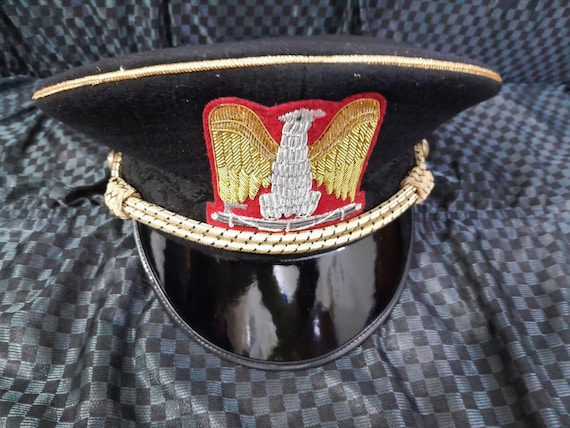 WW2 ITALIAN Officer Visor Military Hat Cap Reproduction New Condition (Free  Shipping)