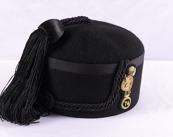 WW2 Italy Black Shirt Youth Fez Military Cap Reproduction New Condition (Free Shipping)
