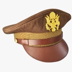 WW2 将校用クラッシャーバイザーキャップ US ARMY/米軍 WWII