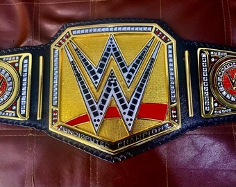 Undisputed Championship Heavyweight Wrestling Belt 4mm Zinc Adult Size