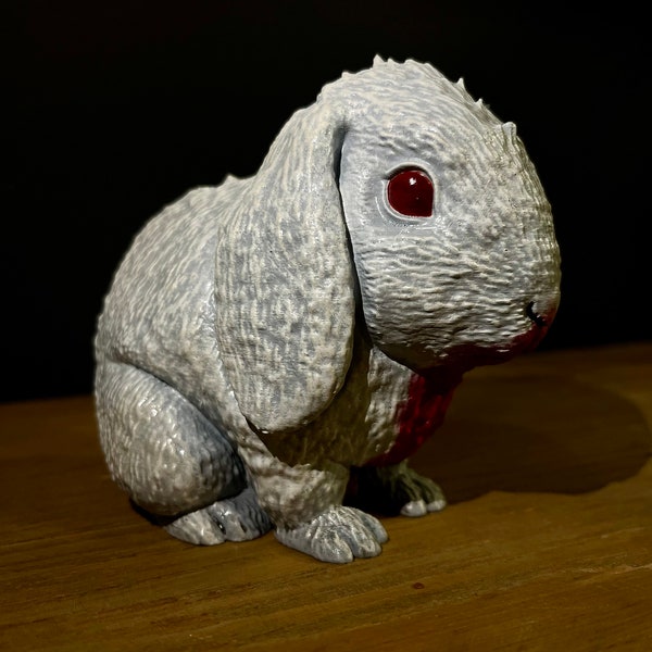 Killerkaninchen/ Monty python und der heilige Gral/ Rabbit of Caerbannog/ Filmgeschenk 3D gedruckte und handbemalte Figur