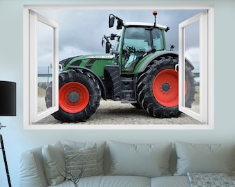 Agriculture Powerful Modern Tractor Wall Sticker Decal Mural Poster Decor 062