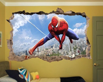 Spiderman New York City Superhero Wall Sticker Decal Mural Poster Décor 1020