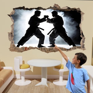 Martial Arts Karate Big Wall Sticker Decal Mural Poster Room Office Decor 2007