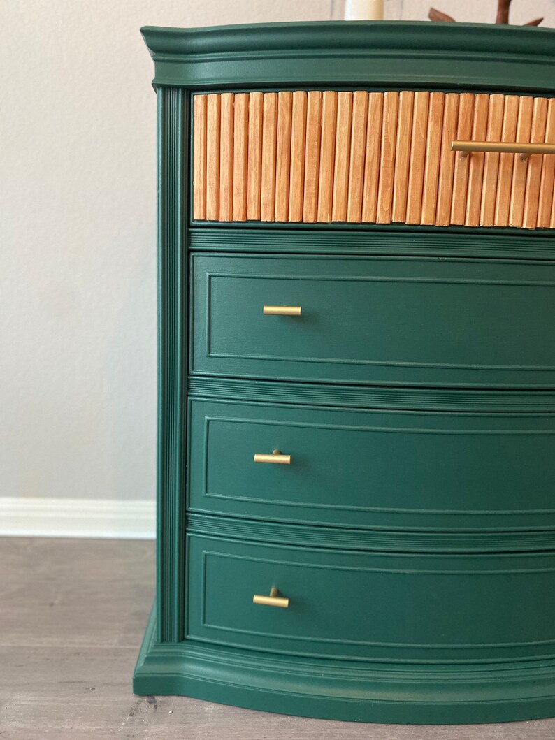 Sleek Modern Urban Tall Dresser Emerald Green - Etsy