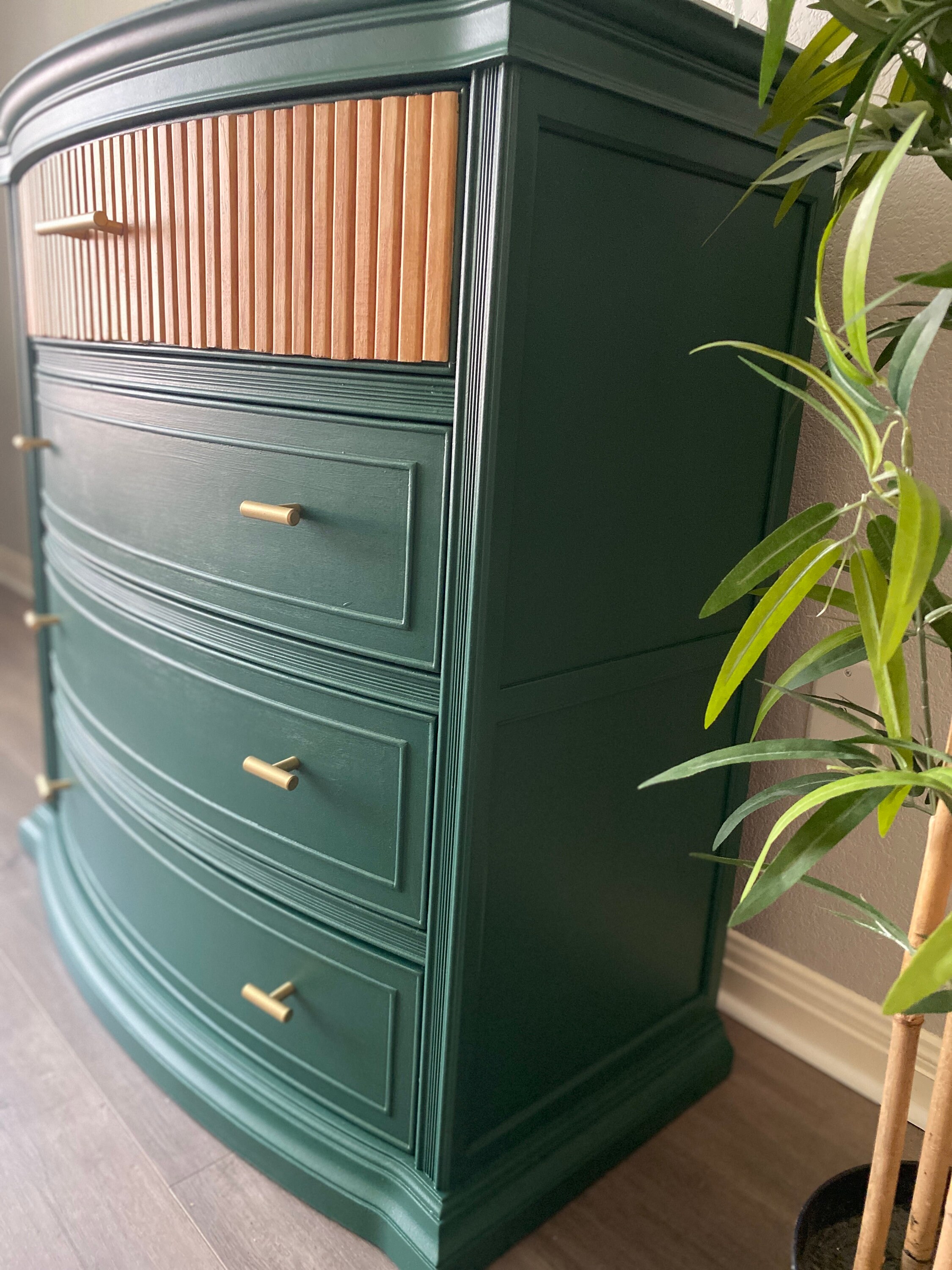 Sleek Modern Urban Tall Dresser Emerald Green - Etsy