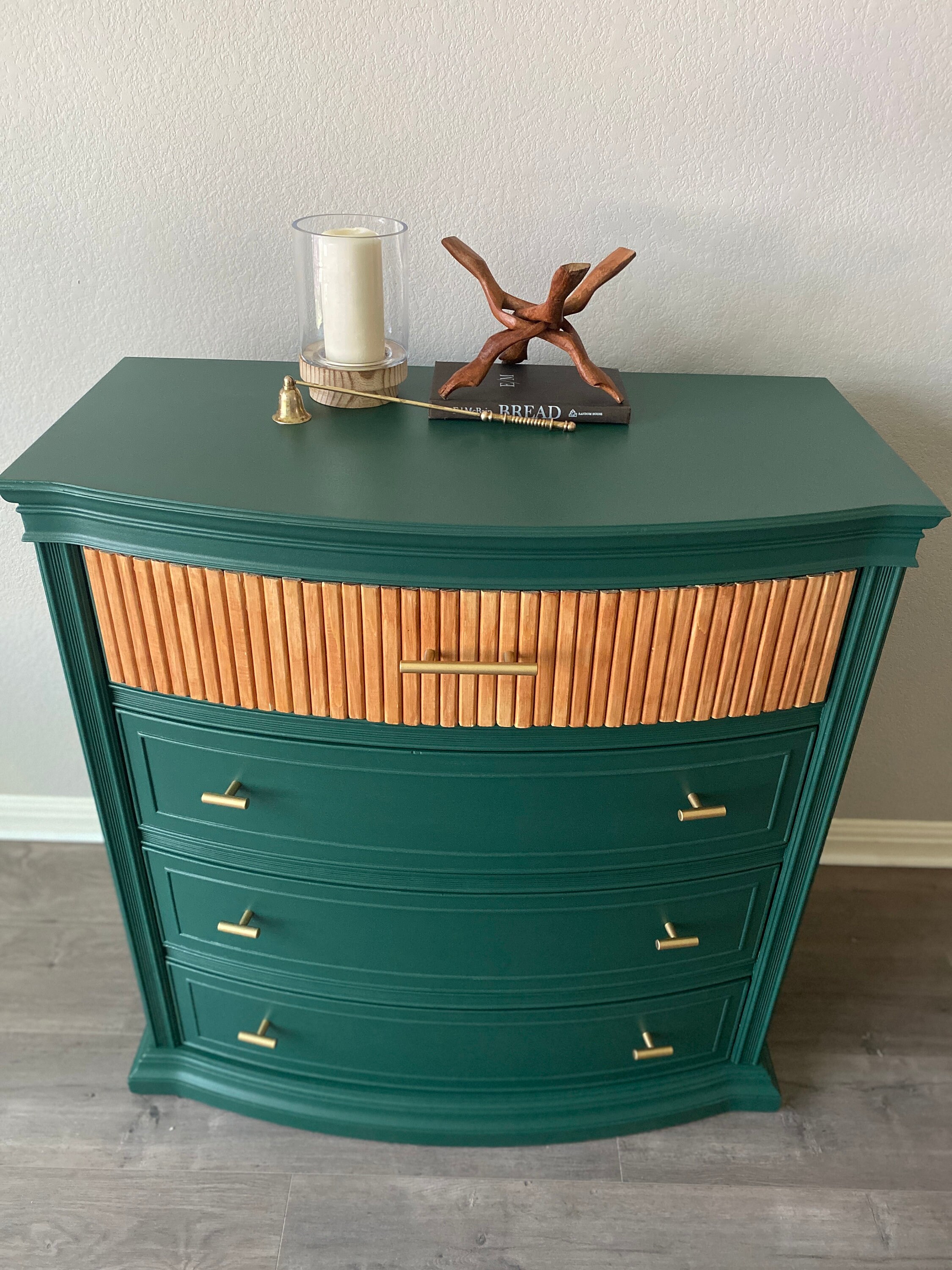 Sleek Modern Urban Tall Dresser Emerald Green Etsy