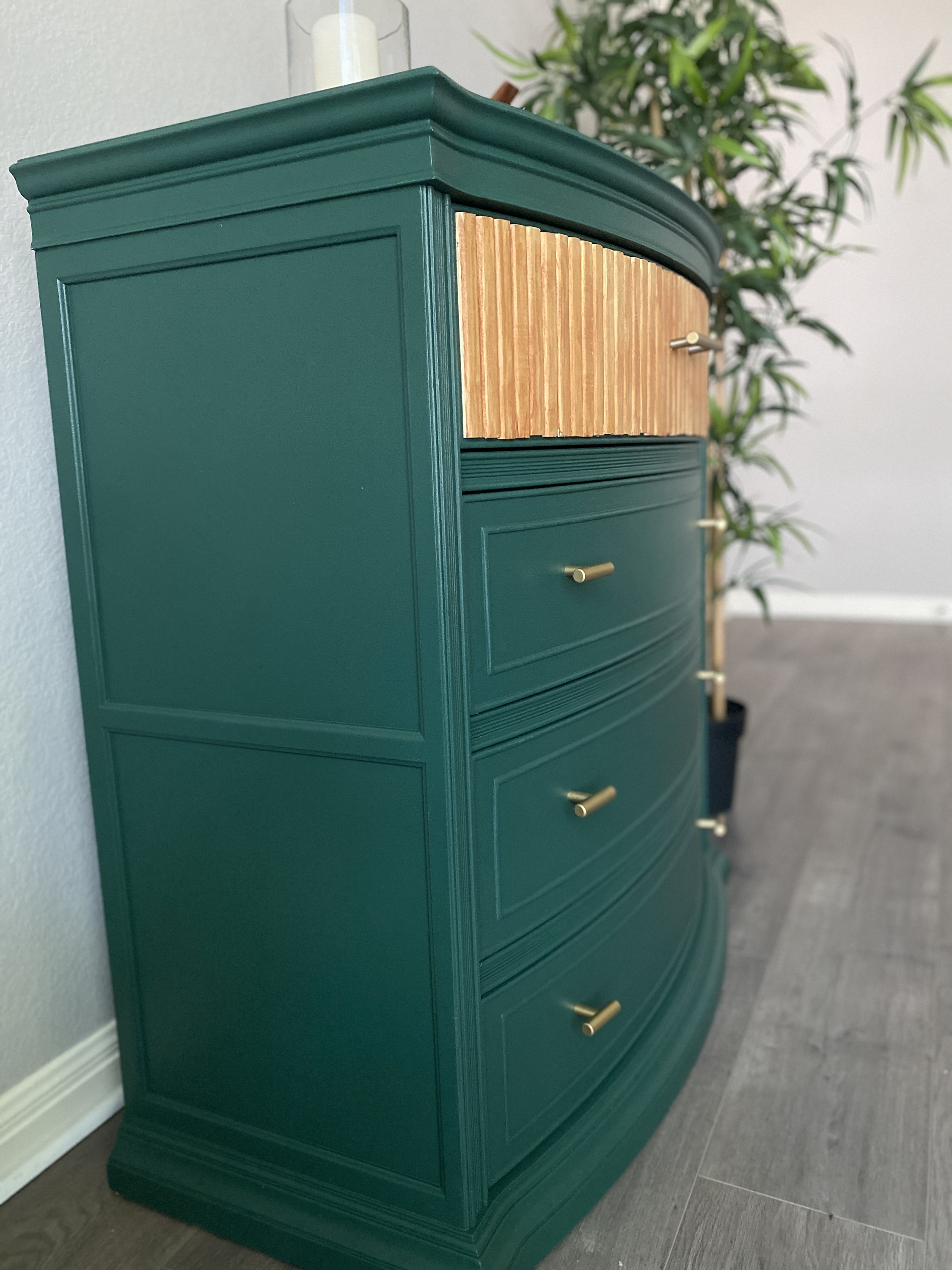 Sleek Modern Urban Tall Dresser Emerald Green - Etsy