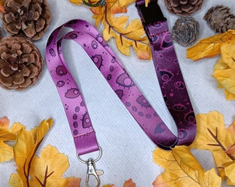 Horror Eyes Lanyard - with safety break away clip