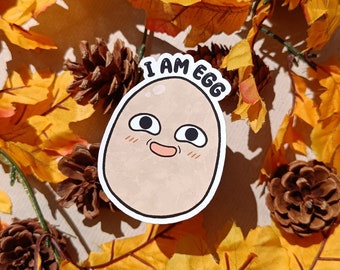 I am Egg Vinyl Sticker