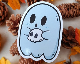 Spooky Ghost Vinyl Sticker