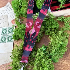 Mothman Cryptid Lanyard - with safety break away clip image 2
