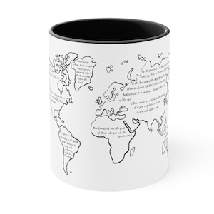 Schrift Becher, Missionar Bibel Vers Kaffeebecher, Weltkarte Reisebecher, Gehen Sie und machen Schüler Geschenkbecher, Die große Auftragsschale, Reisebecher