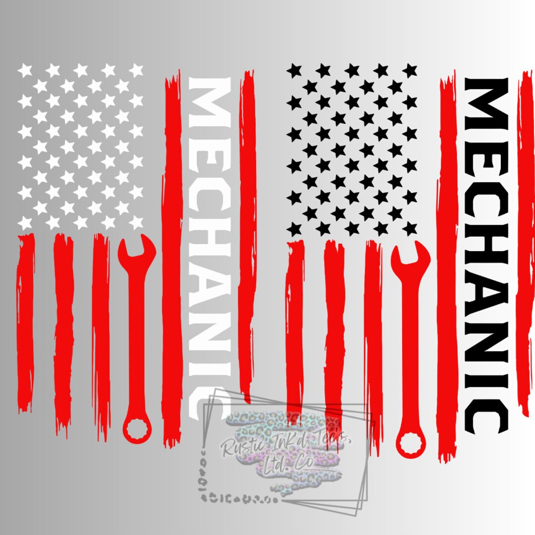 Trending Digital Art Mechanics Flag PNG SVG - Etsy