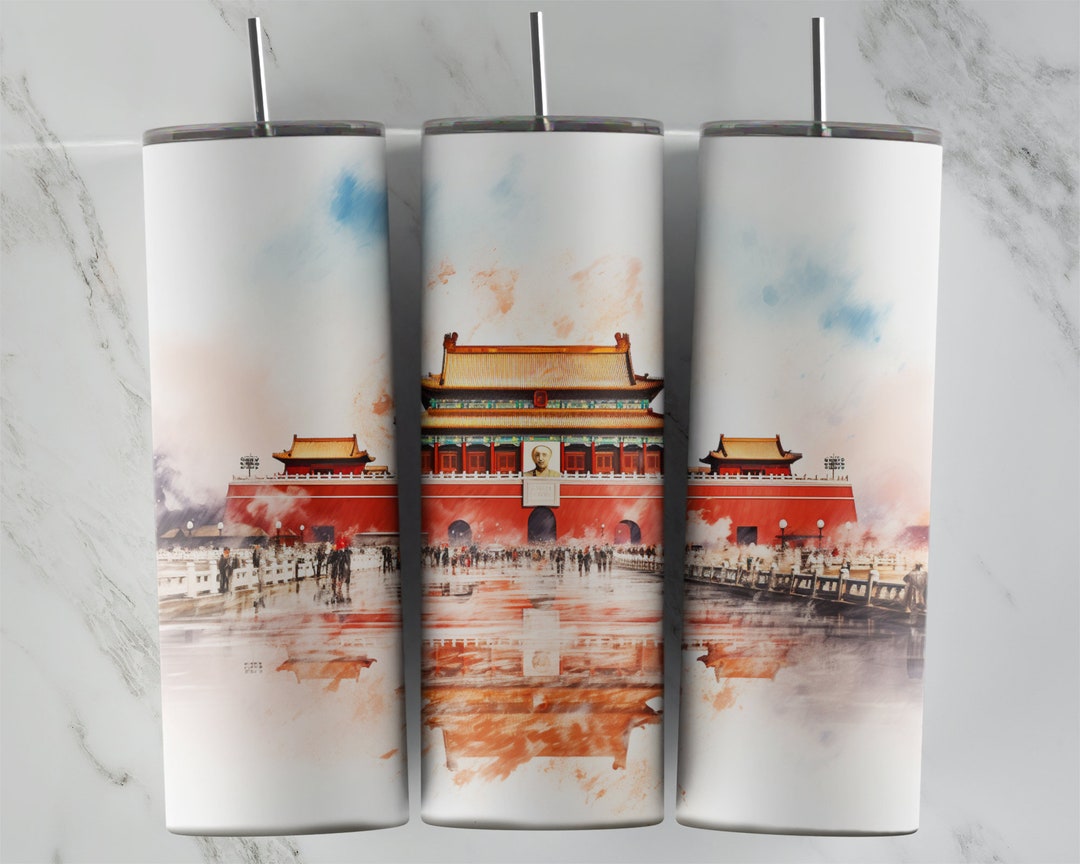 Chinese Tumbler Design 20 Oz Skinny Tumbler Design Etsy