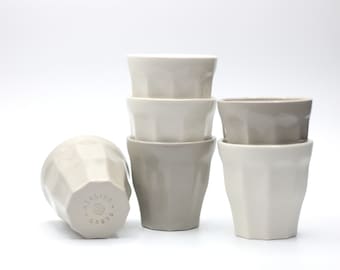 Set of 6 Handmade Espresso Cups | 4 oz Size | Limited Collection in Small Batch Production