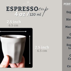 Espressotasse120 ml 4 oz GrößeGeschenk für Kaffeeliebhaber Bild 1