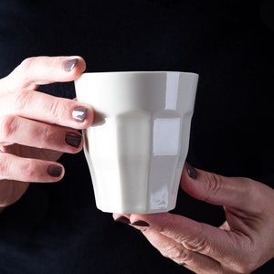 Cappuccino Cup, 7 oz Mug, Housewarming coffee gift Egg Shell/Crème
