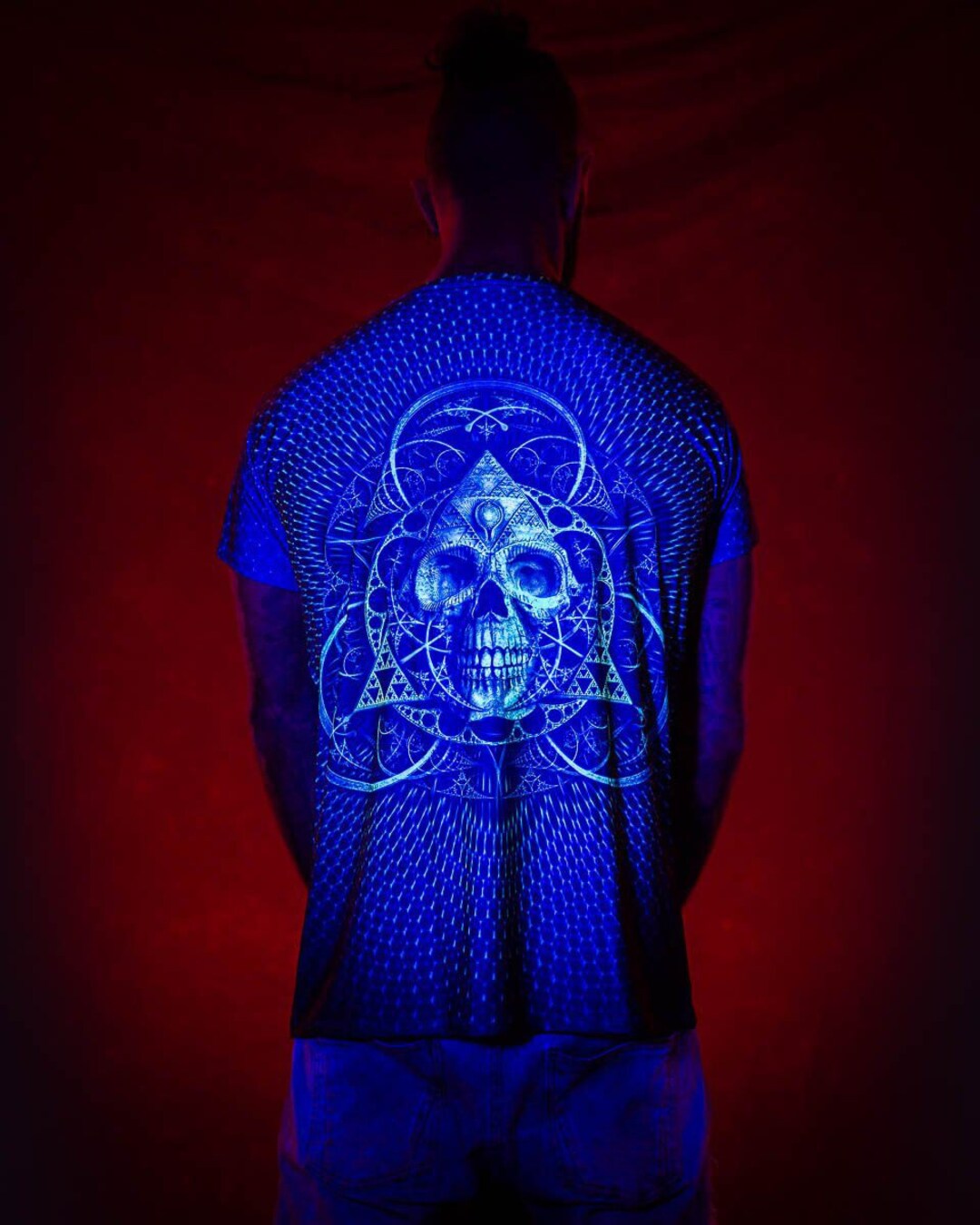 Mens Mandala Shirt Rave Clothing UV Reactive Shirt Etsy