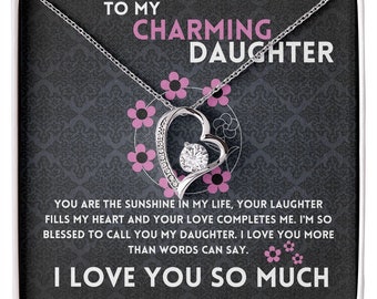 To My Charming Daughter - Gift From Mother For Birthday Or Any Occasion - Mom to Daughter Gift - Jewelry Gift