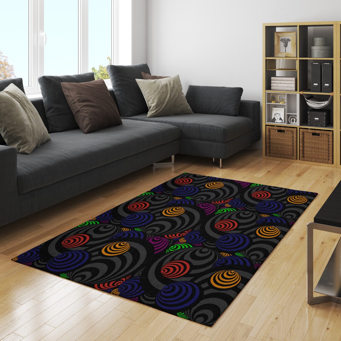 80S Rug Area Rug Funky Rug Movie Theater Carpet Cartoon Etsy