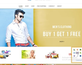 Bouw uw website, uw online productwinkel