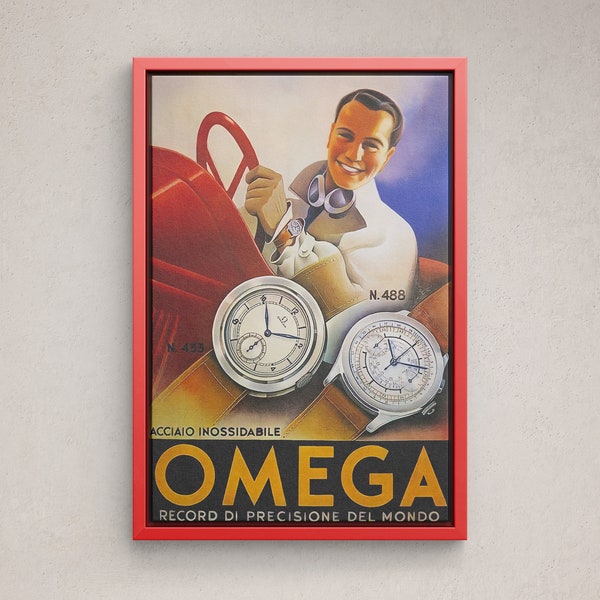 Vintage Watch Poster Etsy