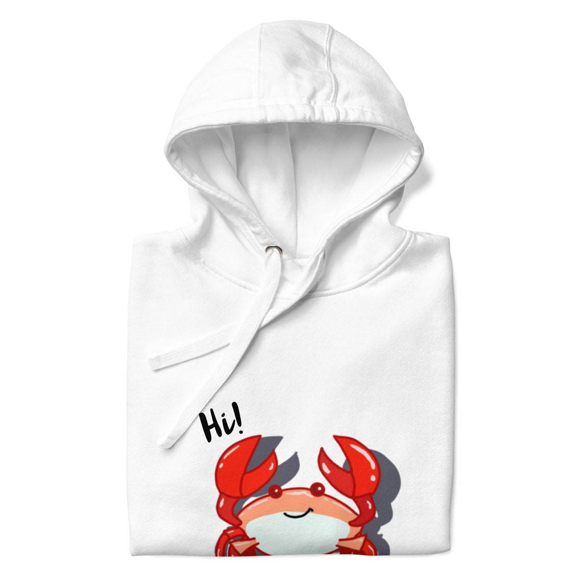 Crab Pattern Print Men Women Pullover Hoodie main image 1