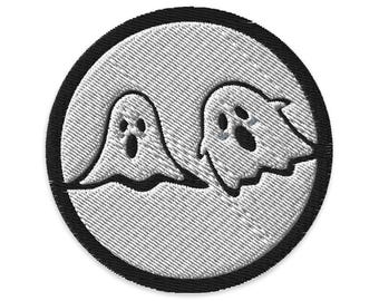 Cute Ghost Embroidered Patch - Iron-On or Sew-On