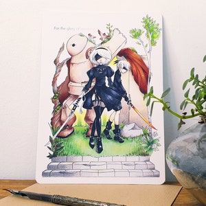 Carte Nier Automata - Format A5 (14,8 x 21 cm)