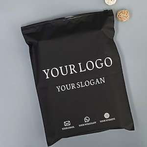 Black zipper bags with logo printed,Custom zip lock bags for clothing packing,customized eco-friend zip seal bag,Personalized Packing Bags