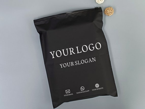 Black Zipper Bags With Logo Printed,custom Zip Lock Bags for