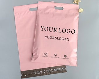 Personalized Poly mailer with handle,custom shipping bags with logo printed,mailing bag for clothing packing,shipping bags with logo printed