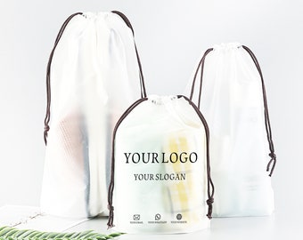 Personalized Drawstring bags with logo printed, drawstring bags for clothing packing/hoodie/dress/tshirt,customized gift bsgs with logo