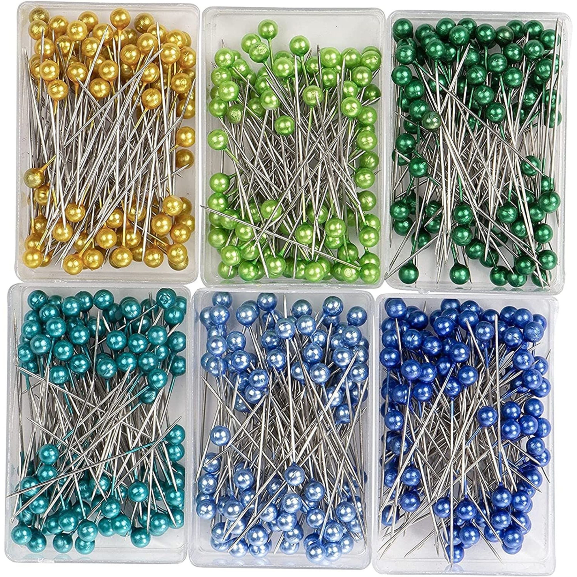 1200 Pieces Sewing Pins With Colored Ball Head 1.5 Inch 