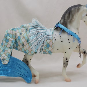 Traditional scale Mermaid Costume for model horses