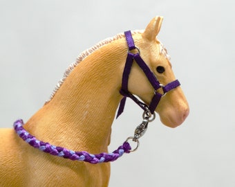 Deep Purple Schleich model horse halter