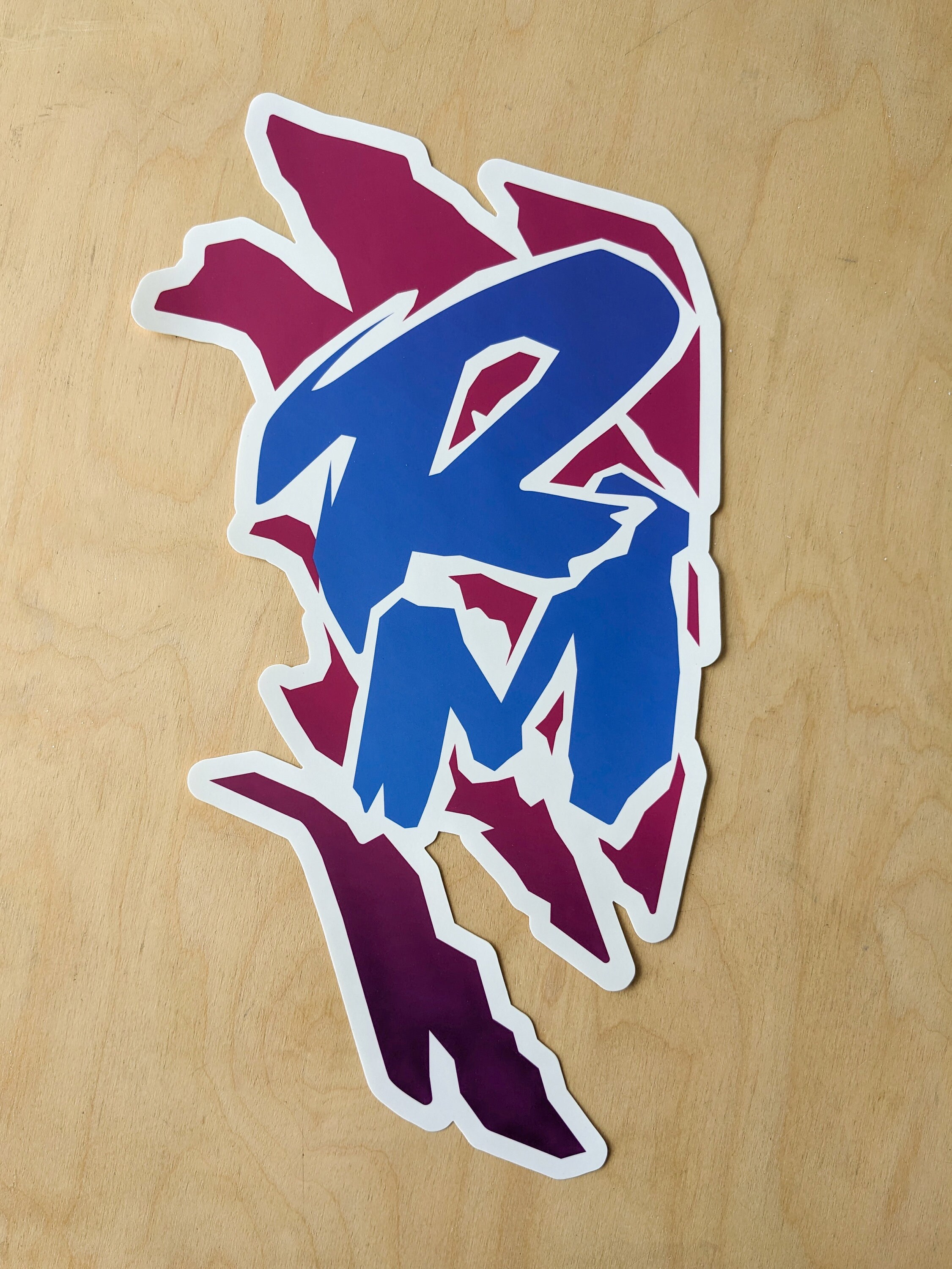 Suzuki RM Radiator Shroud Retro Replica Vinyl Sticker Enlarged 11.02″ × ...