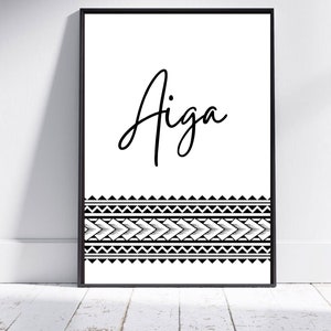 Aiga | Family | Samoan print | Digital Download |