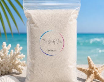 Destin Florida Beach Sand: Authentic Sugar White Sand, Vase Filler (15oz)