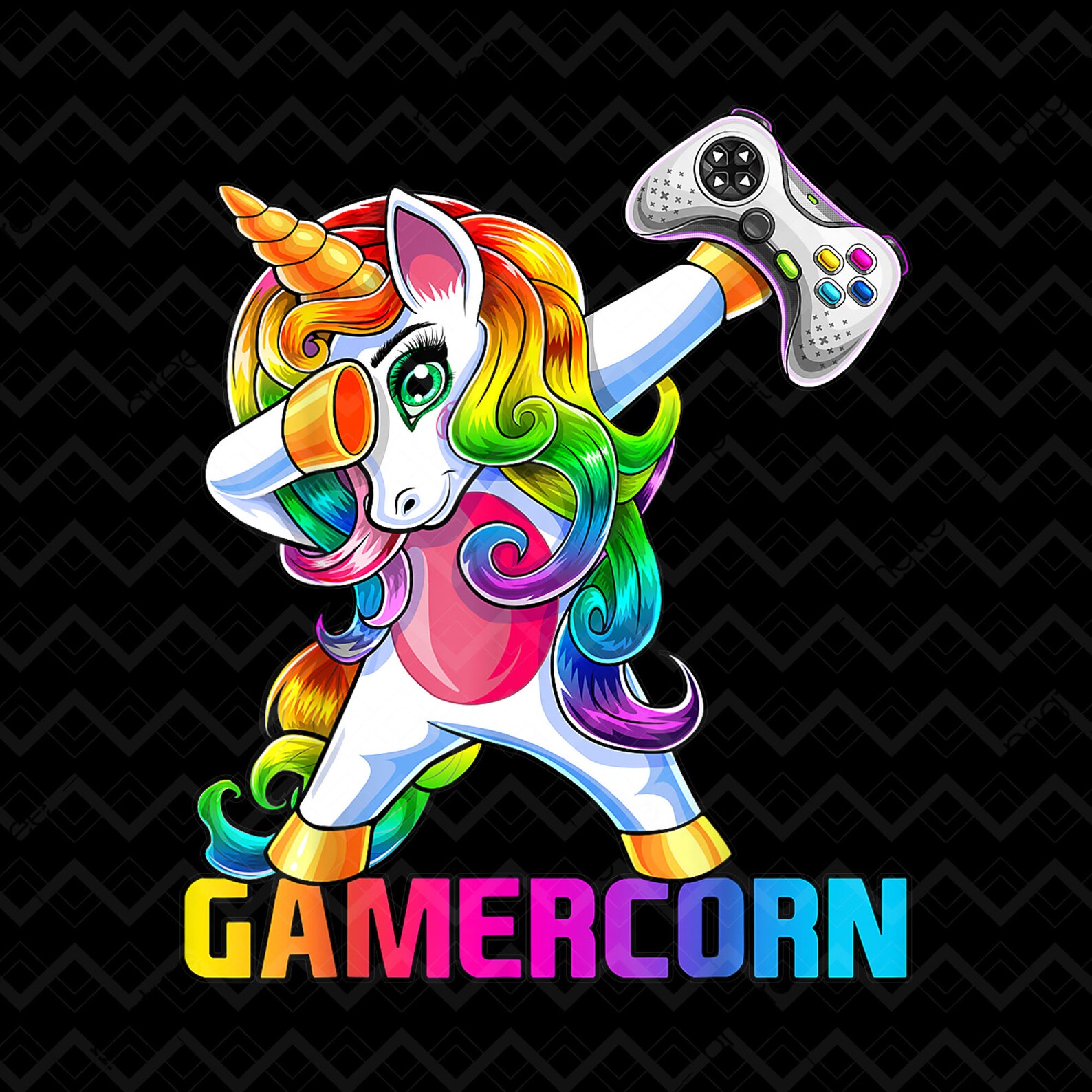 Gamercorn Dabbing Unicorn PNG Video Game Birthday Gamer Png - Etsy