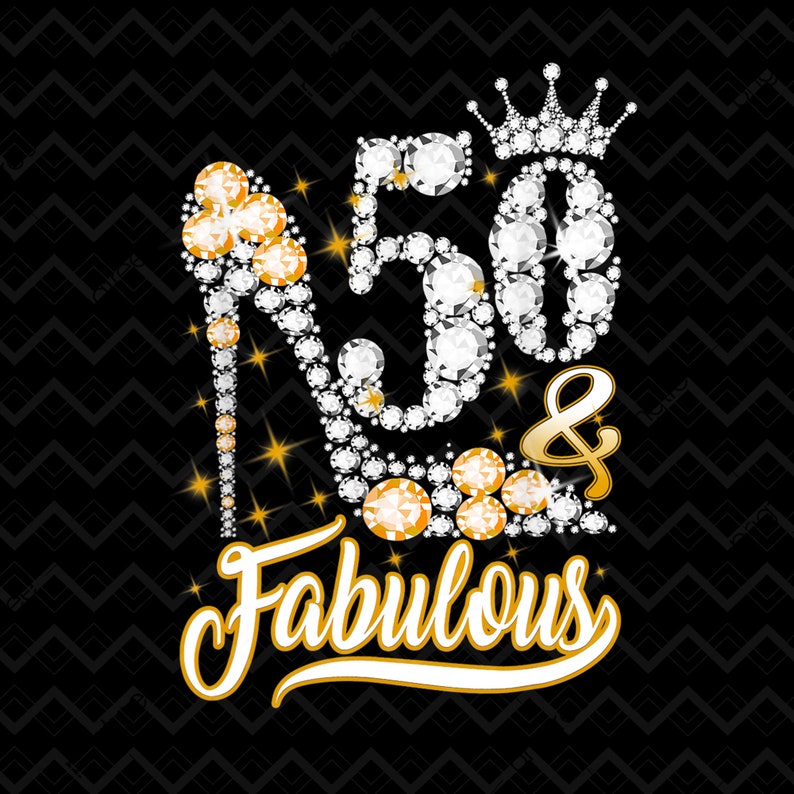 50 and Fabulous PNG 50th Birthday PNG Forty Birthday PNG - Etsy UK