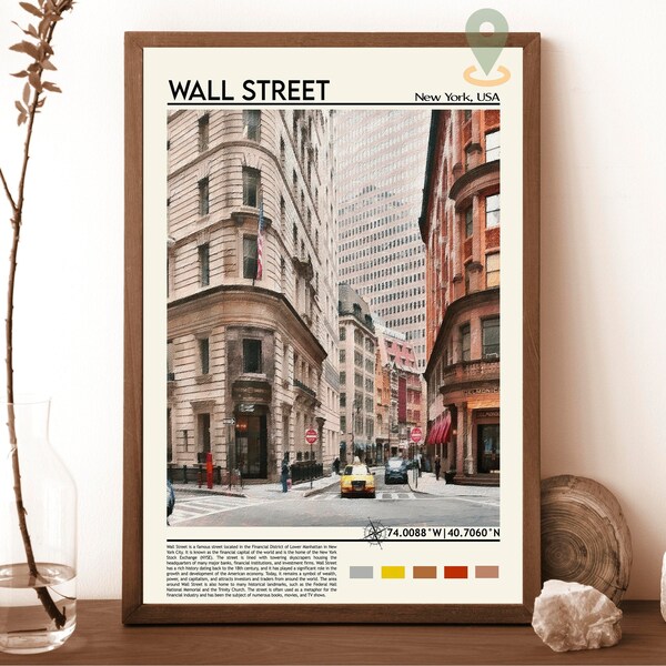 Wall Street Poster Etsy