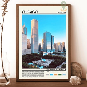Chicago Print, Chicago Poster, Chicago Wandkunst, Chicago Travel, Chicago Kunstdruck, Chicago Kunstwerk, Chicago Foto, Chicago Illinois Druck